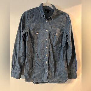 JCrew Botton down Chambray shirt Cotton Size 4
